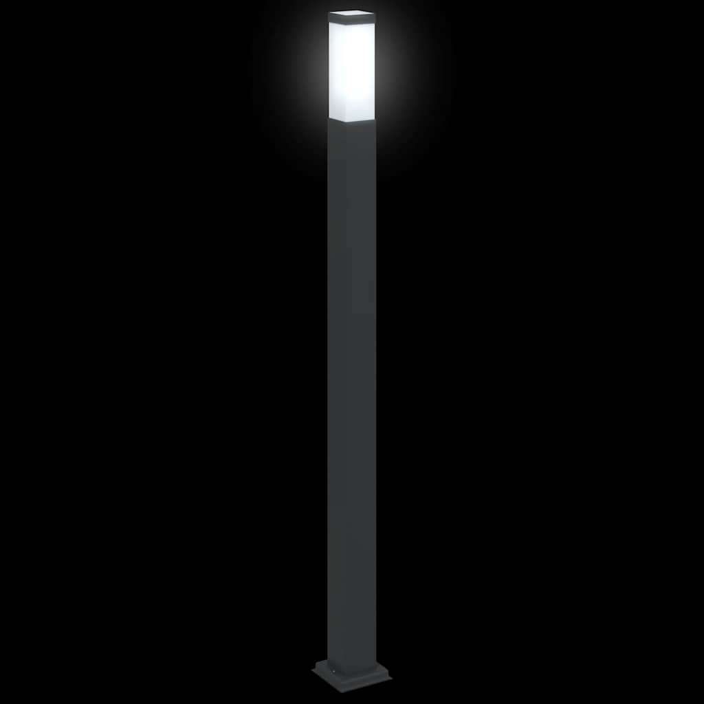 Stupić za zidne lampe 3 kom 110 cm crne IP44