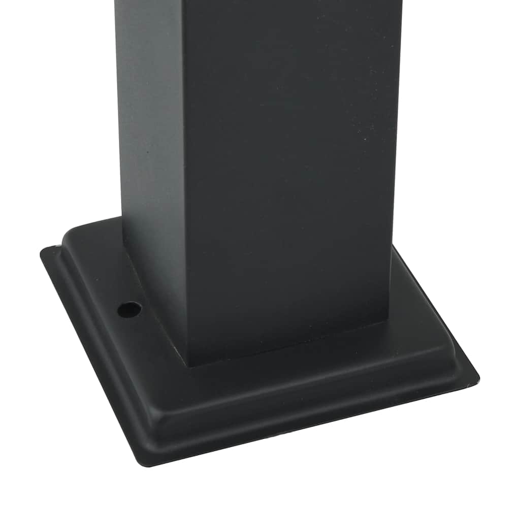 Stupić za zidne lampe 3 kom 110 cm crne IP44