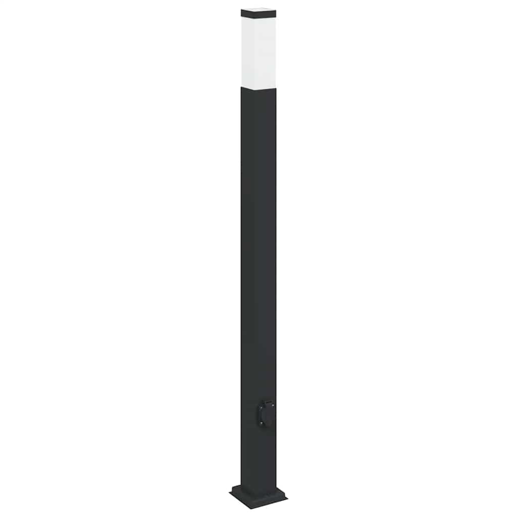 Stupić s utičnicom 3 kom 110 cm crne IP44