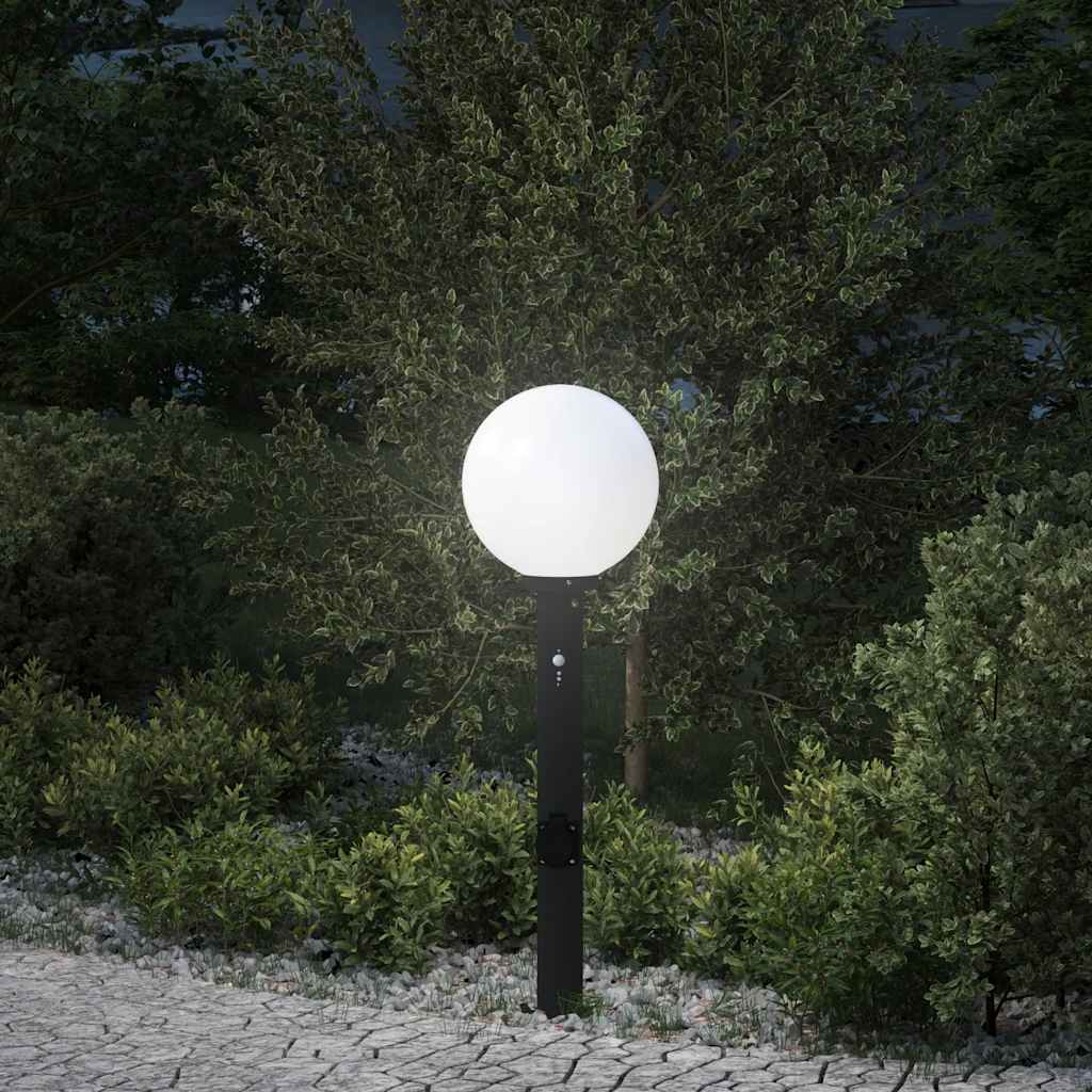 Stupić sa senzorom i utičnicom 80 cm Crna IP44