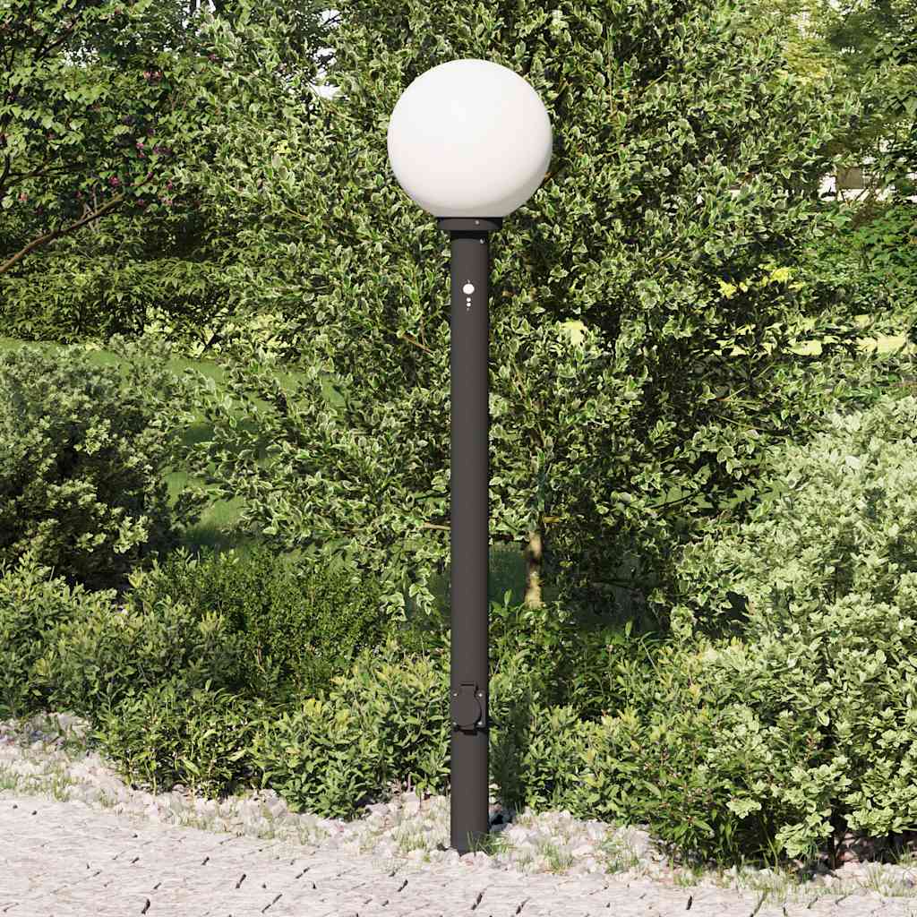 Stupić sa senzorom i utičnicom 120 cm Crna IP44