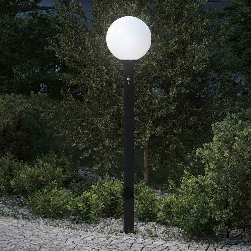 Stupić sa senzorom i utičnicom 120 cm Crna IP44