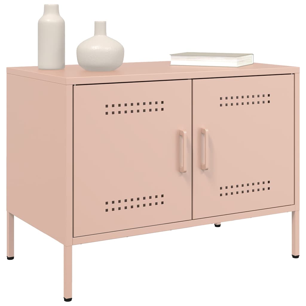 TV ormarići 2 kom ružičasti 68 x 39 x 50,5 cm čelični