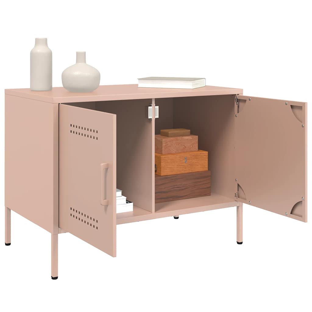 TV ormarići 2 kom ružičasti 68 x 39 x 50,5 cm čelični