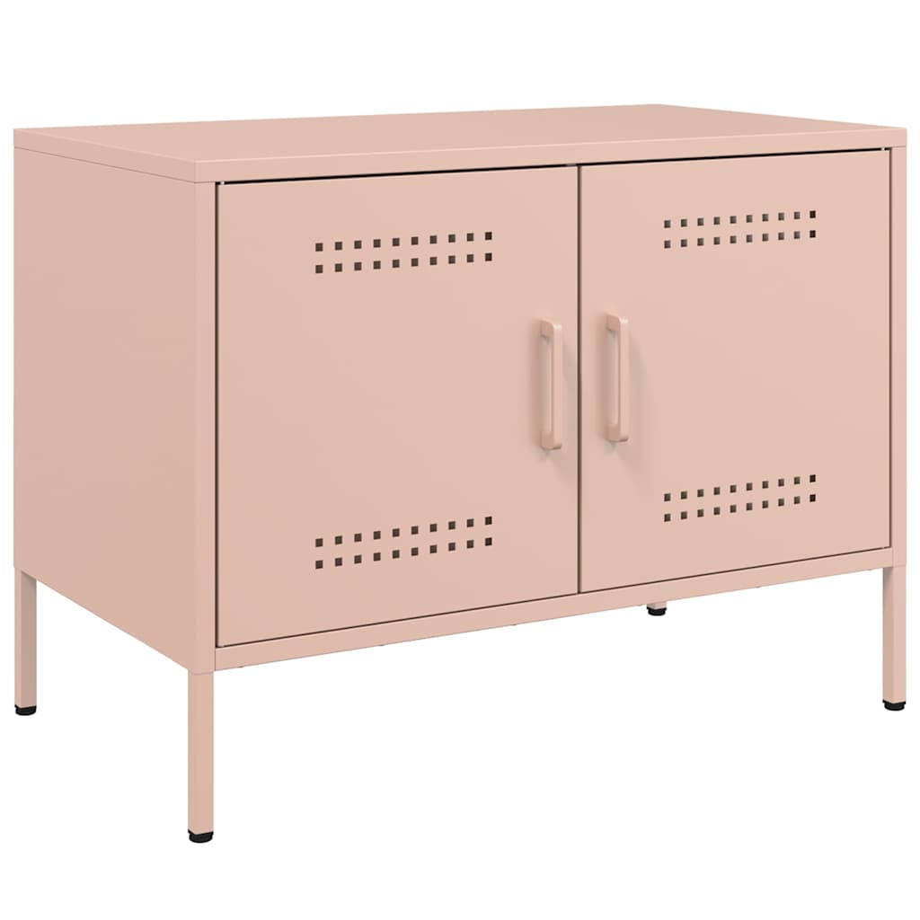 TV ormarići 2 kom ružičasti 68 x 39 x 50,5 cm čelični