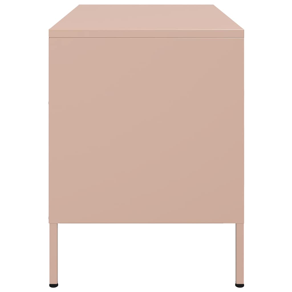 TV ormarići 2 kom ružičasti 68 x 39 x 50,5 cm čelični
