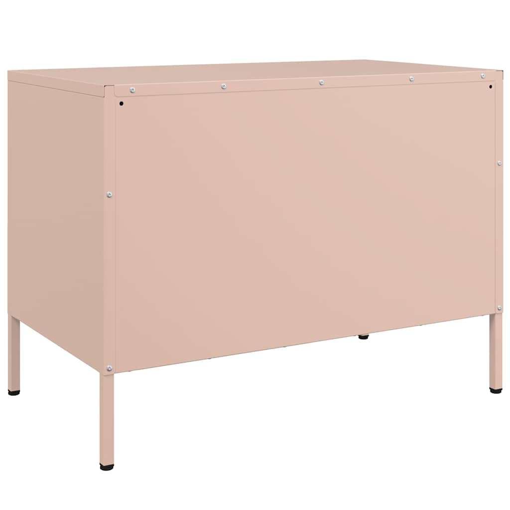 TV ormarići 2 kom ružičasti 68 x 39 x 50,5 cm čelični