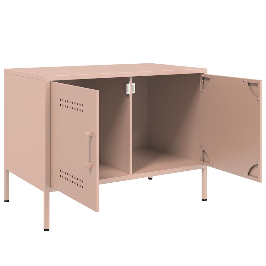 TV ormarići 2 kom ružičasti 68 x 39 x 50,5 cm čelični