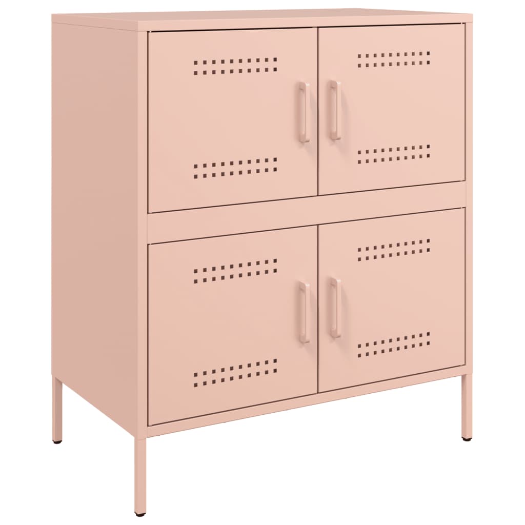 Komoda ružičasti 68 x 39 x 79 cm čelična