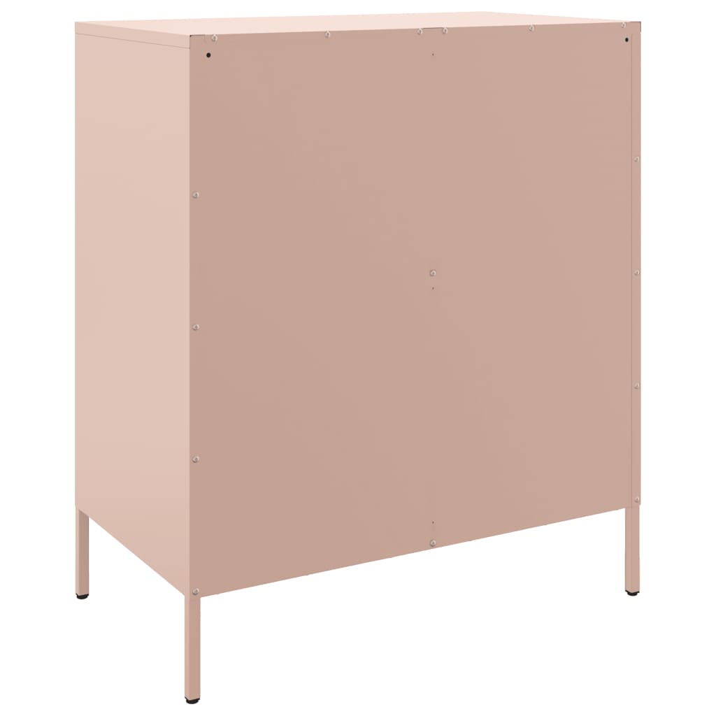 Komoda ružičasti 68 x 39 x 79 cm čelična