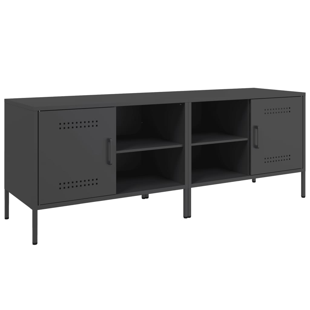 TV ormarići 2 kom crni 68 x 39 x 50,5 cm čelični