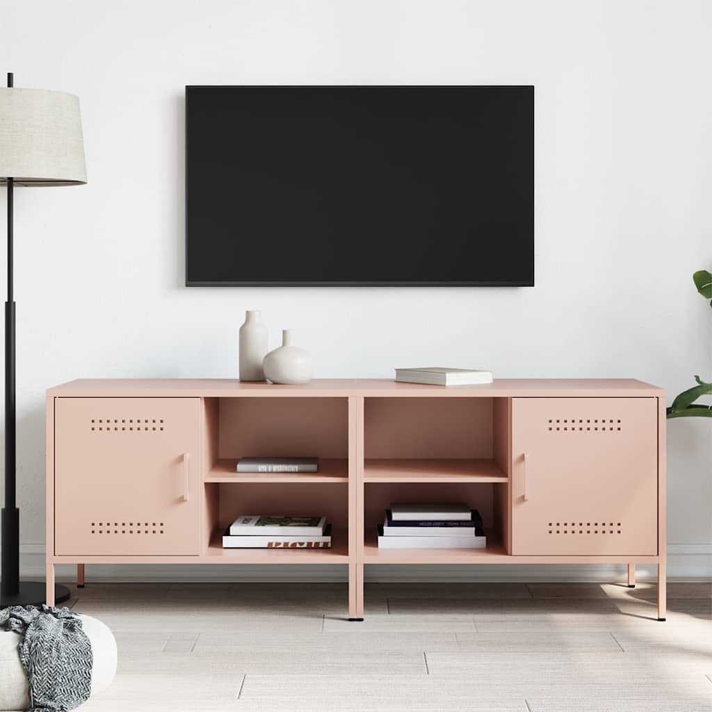 TV ormarići 2 kom ružičasti 68 x 39 x 50,5 cm čelični