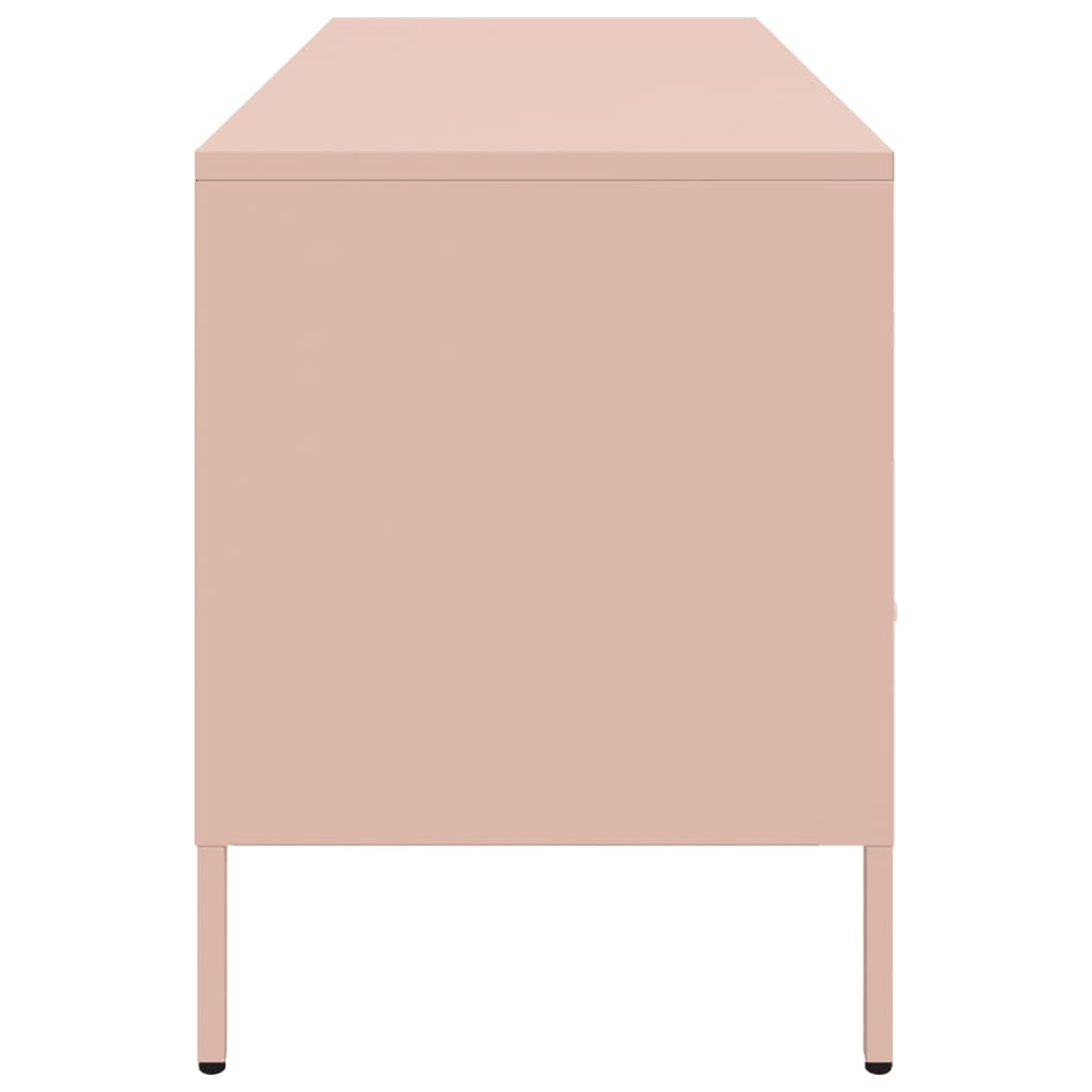 TV ormarić ružičasti 100,5 x 39 x 50,5 cm čelični