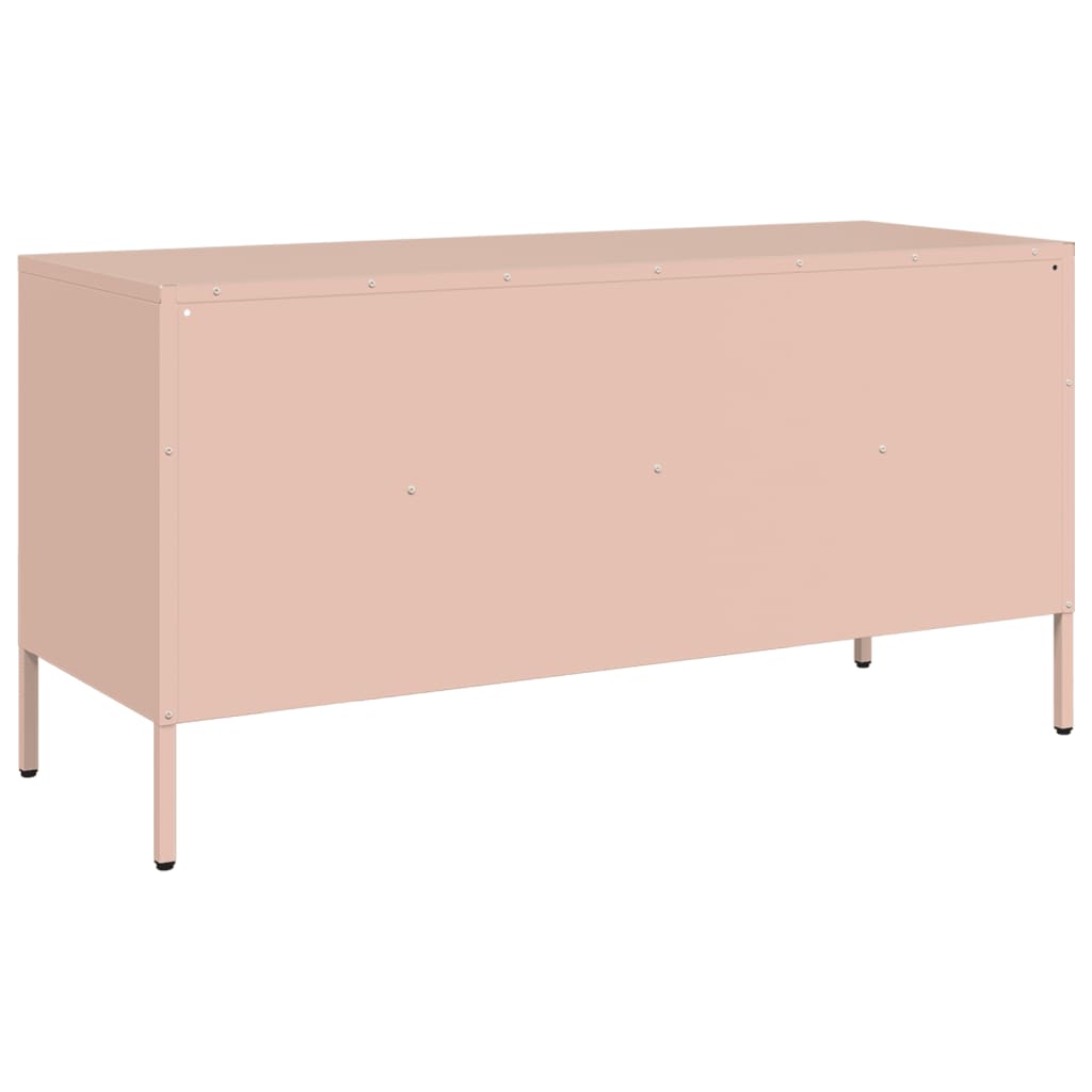 TV ormarić ružičasti 100,5 x 39 x 50,5 cm čelični
