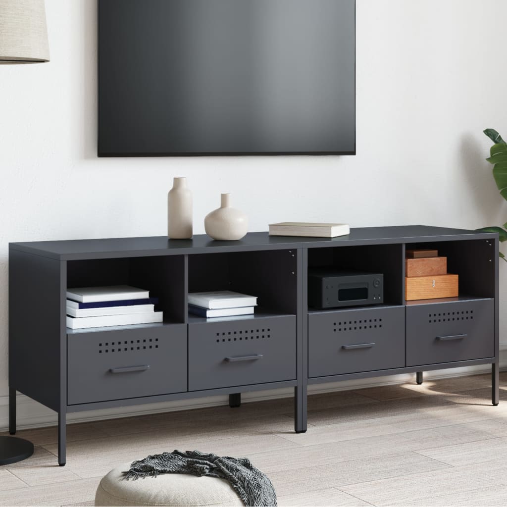 TV ormarići 2 kom antracit 68 x 39 x 50,5 cm čelični