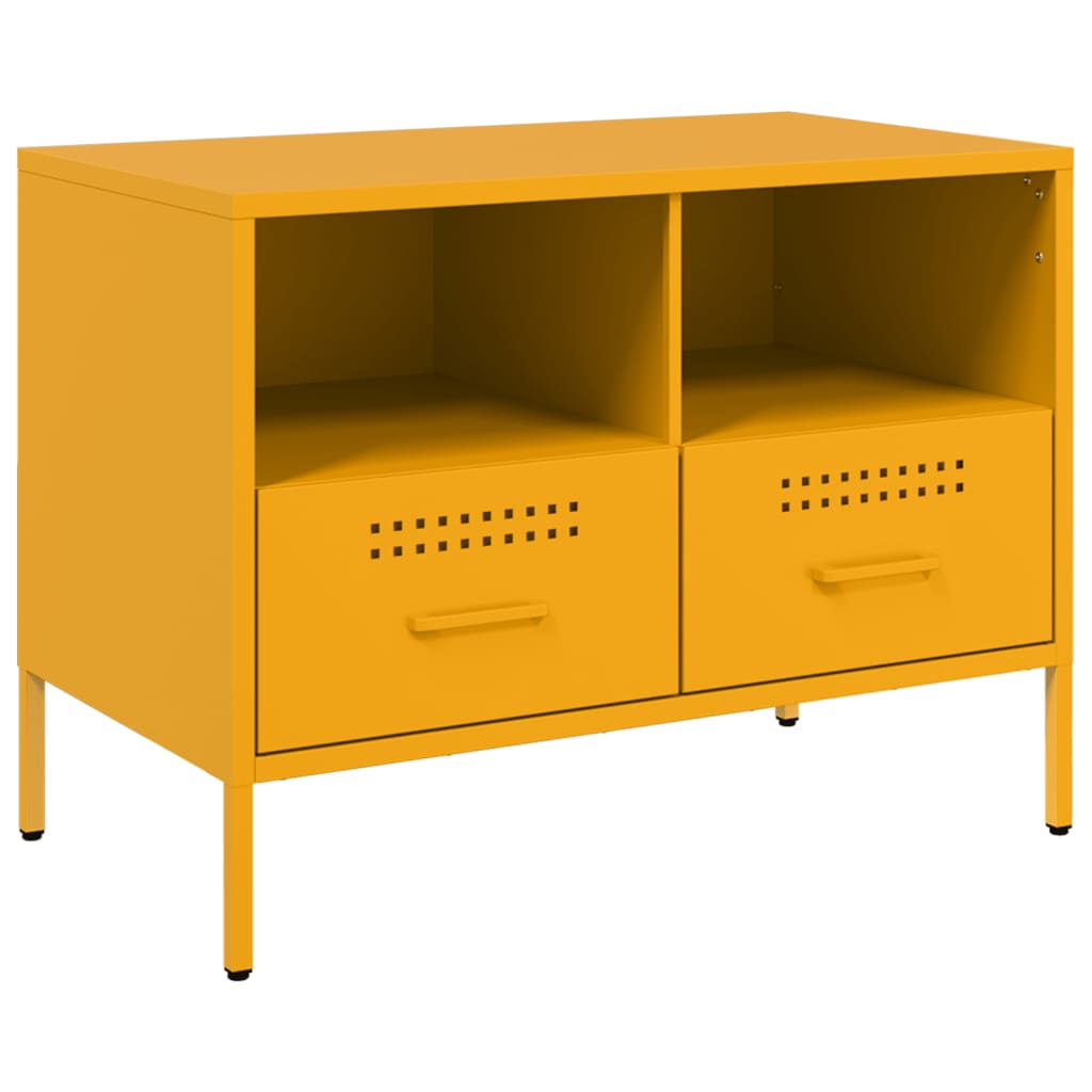 TV ormarić boja senfa 68 x 39 x 50,5 cm čelični