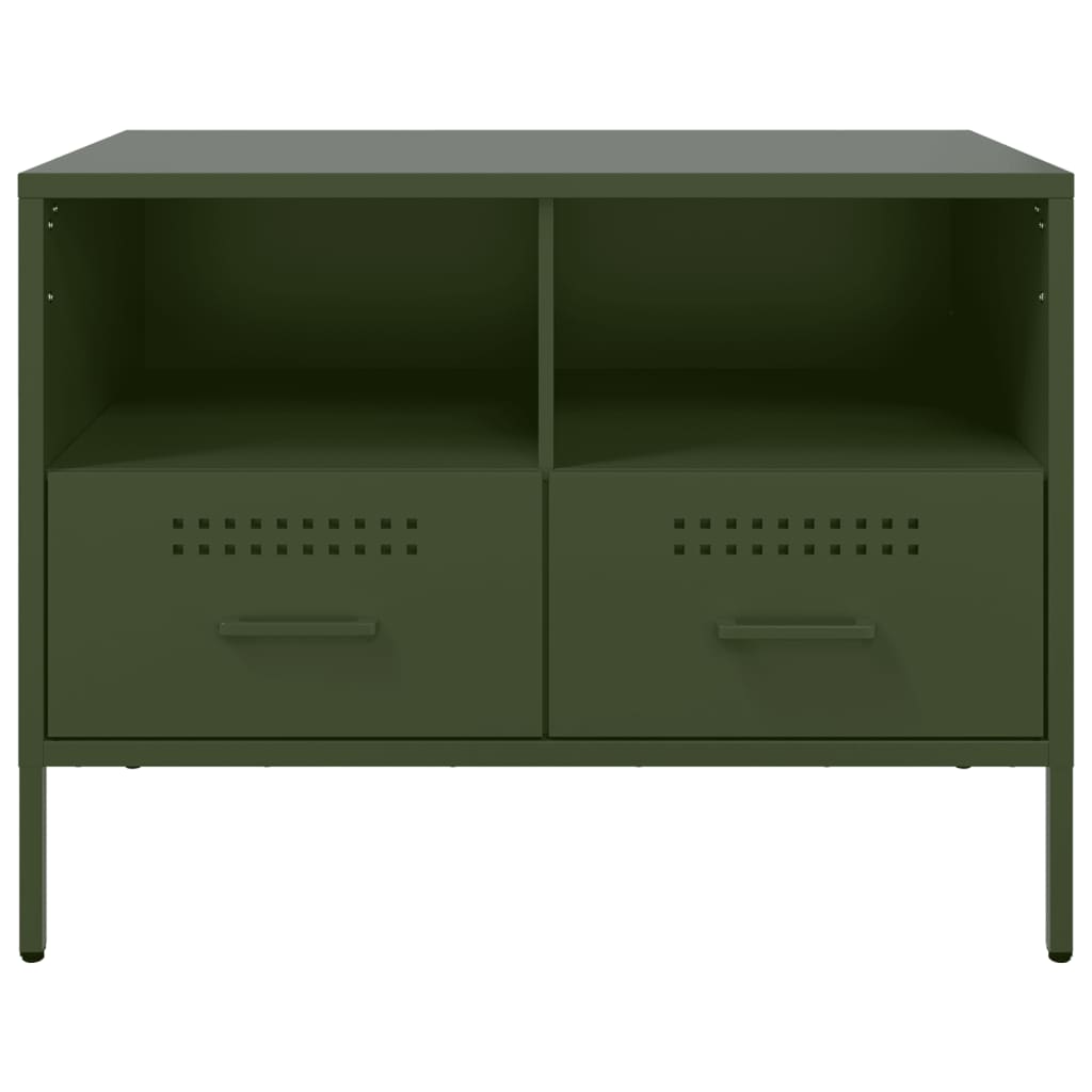 TV ormarići 2 kom maslinastozeleni 68 x 39 x 50,5 cm čelični