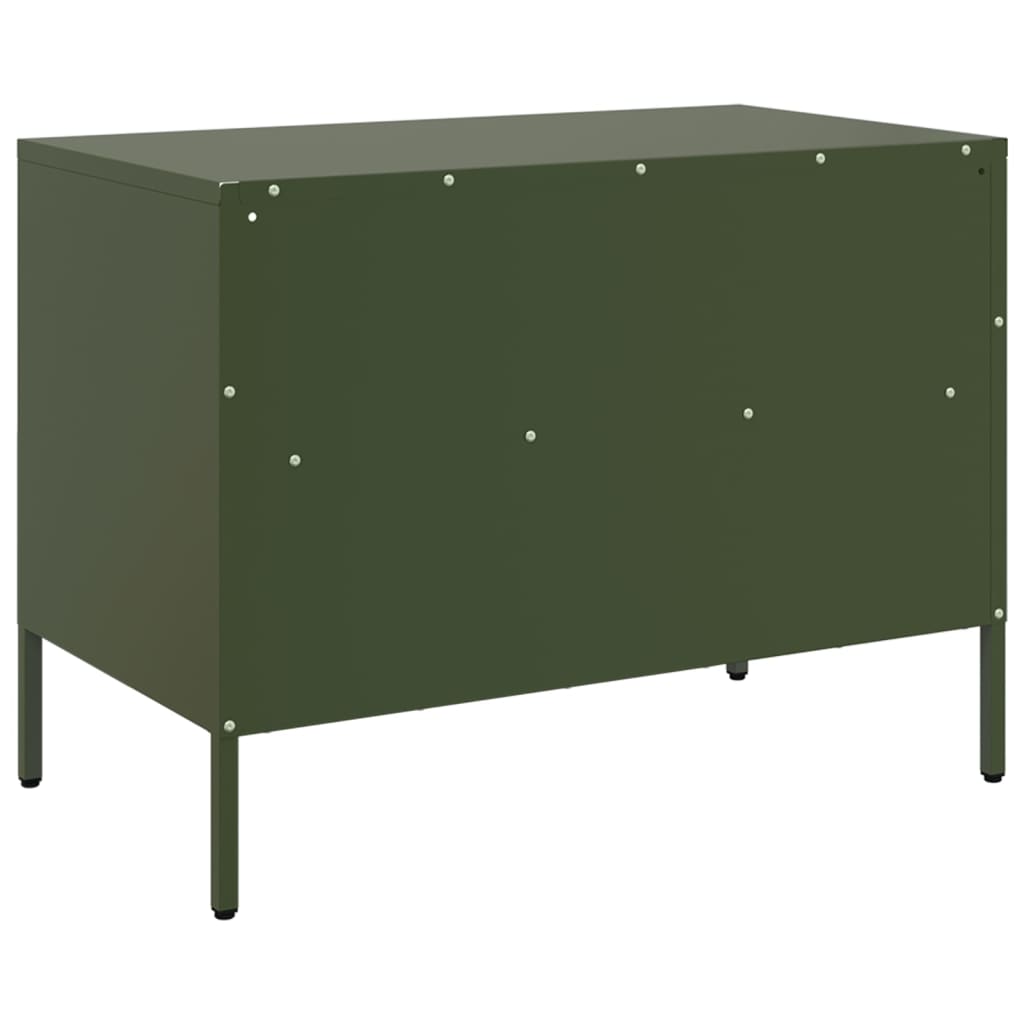 TV ormarići 2 kom maslinastozeleni 68 x 39 x 50,5 cm čelični