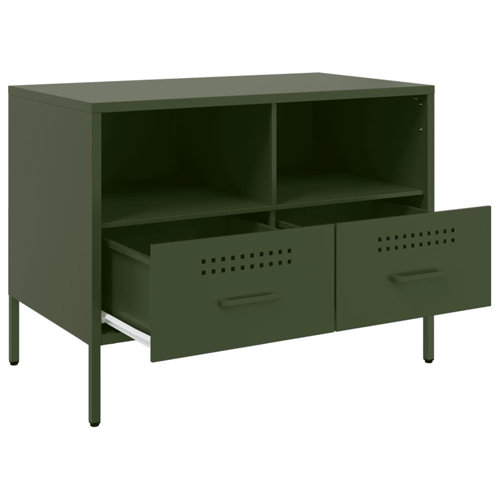 TV ormarići 2 kom maslinastozeleni 68 x 39 x 50,5 cm čelični