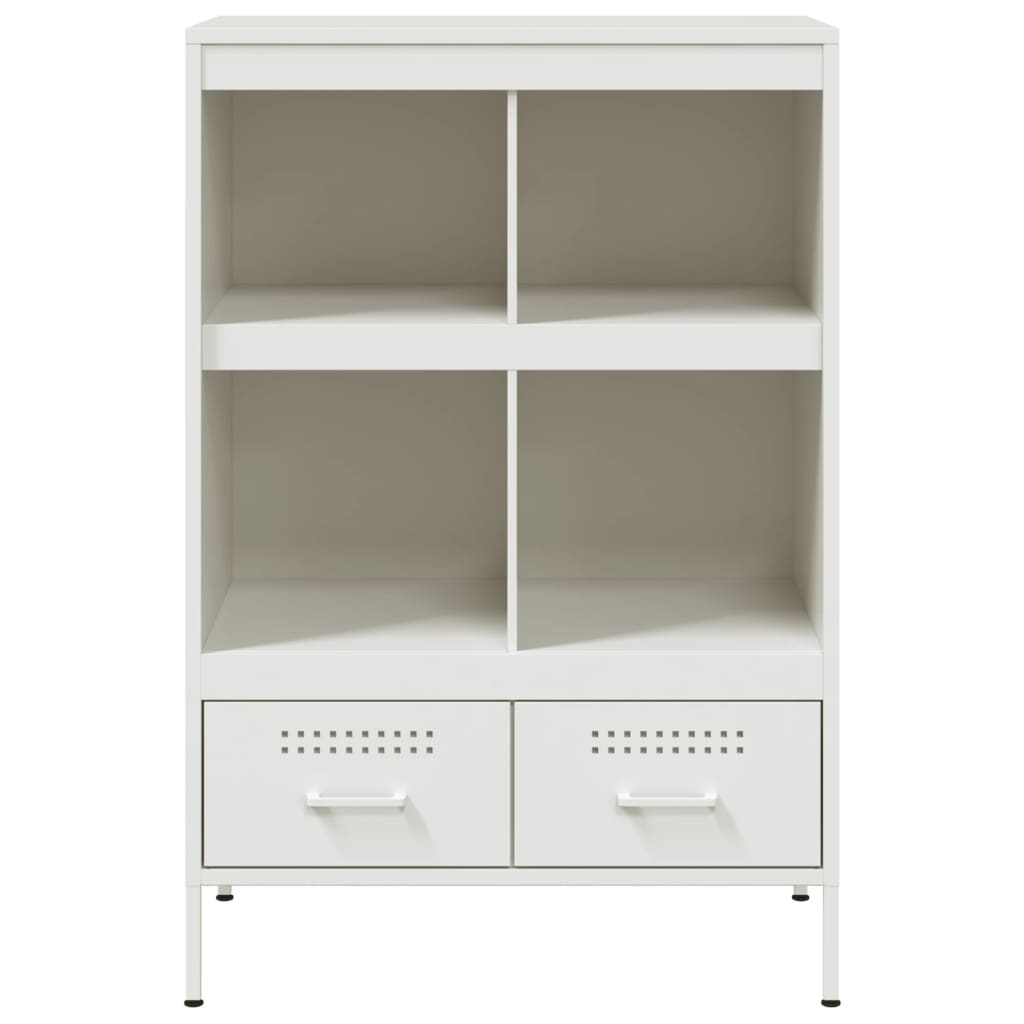 Visoka komoda bijela 68x39x101,5 cm od čelika