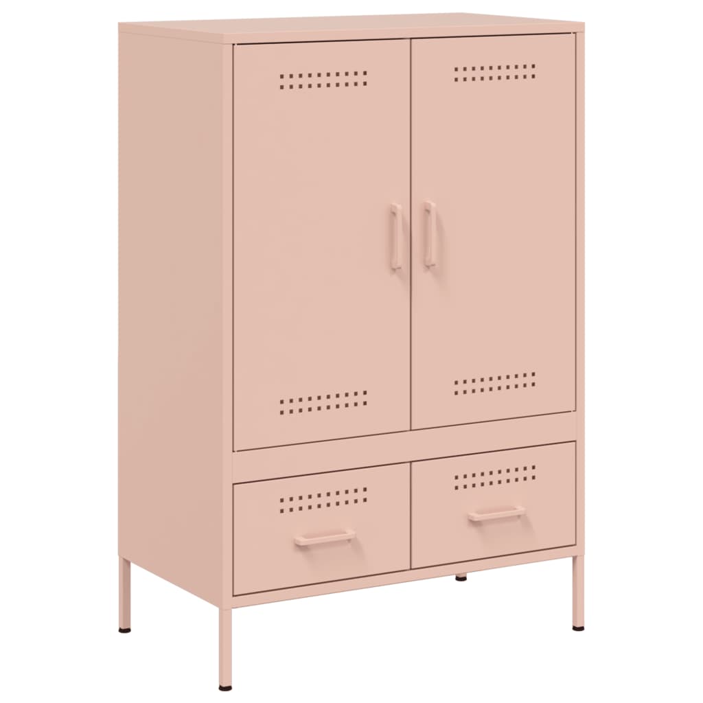 Visoka komoda ružičasta 68x39x101,5cm od čelika