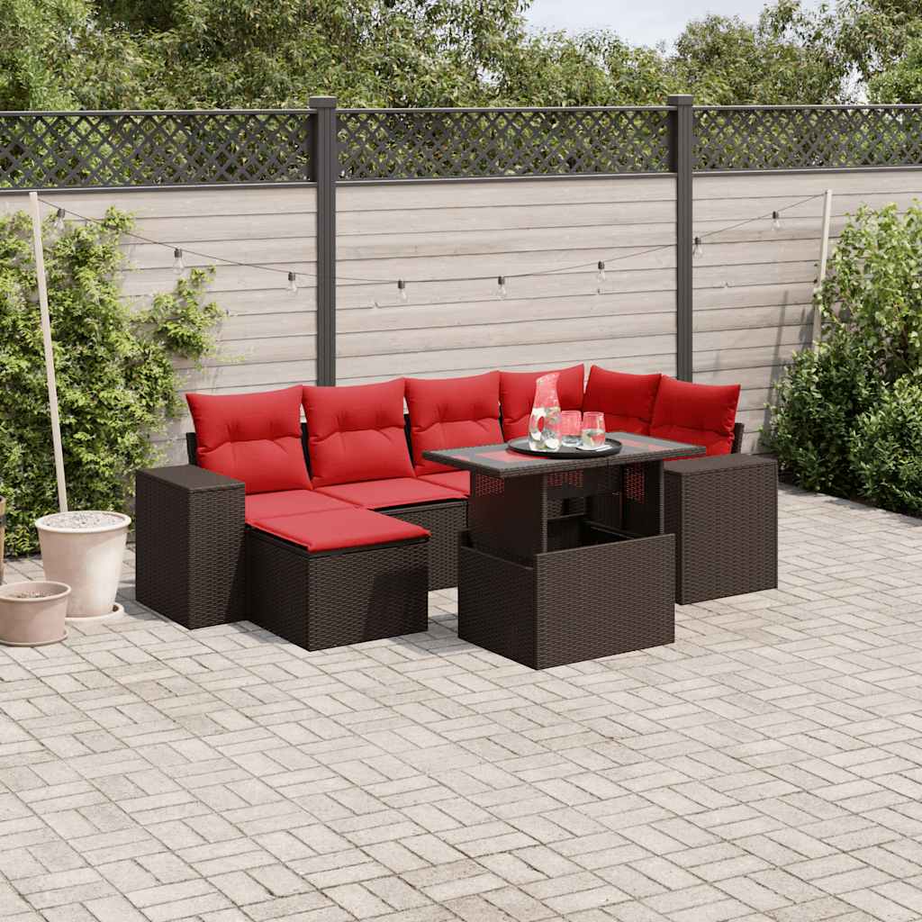 9-dijelni set vrtnih sofa s jastucima od poliratana bagrem
