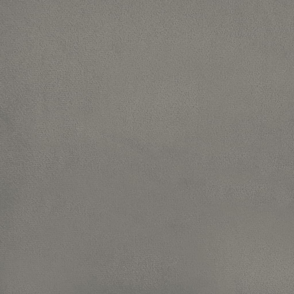 Okvir za krevet bez madraca svjetlosivi 120x190 cm baršunasti