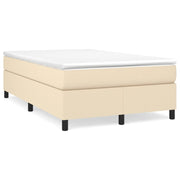 Krevet box spring s madracem krem 120 x 190 cm od tkanine