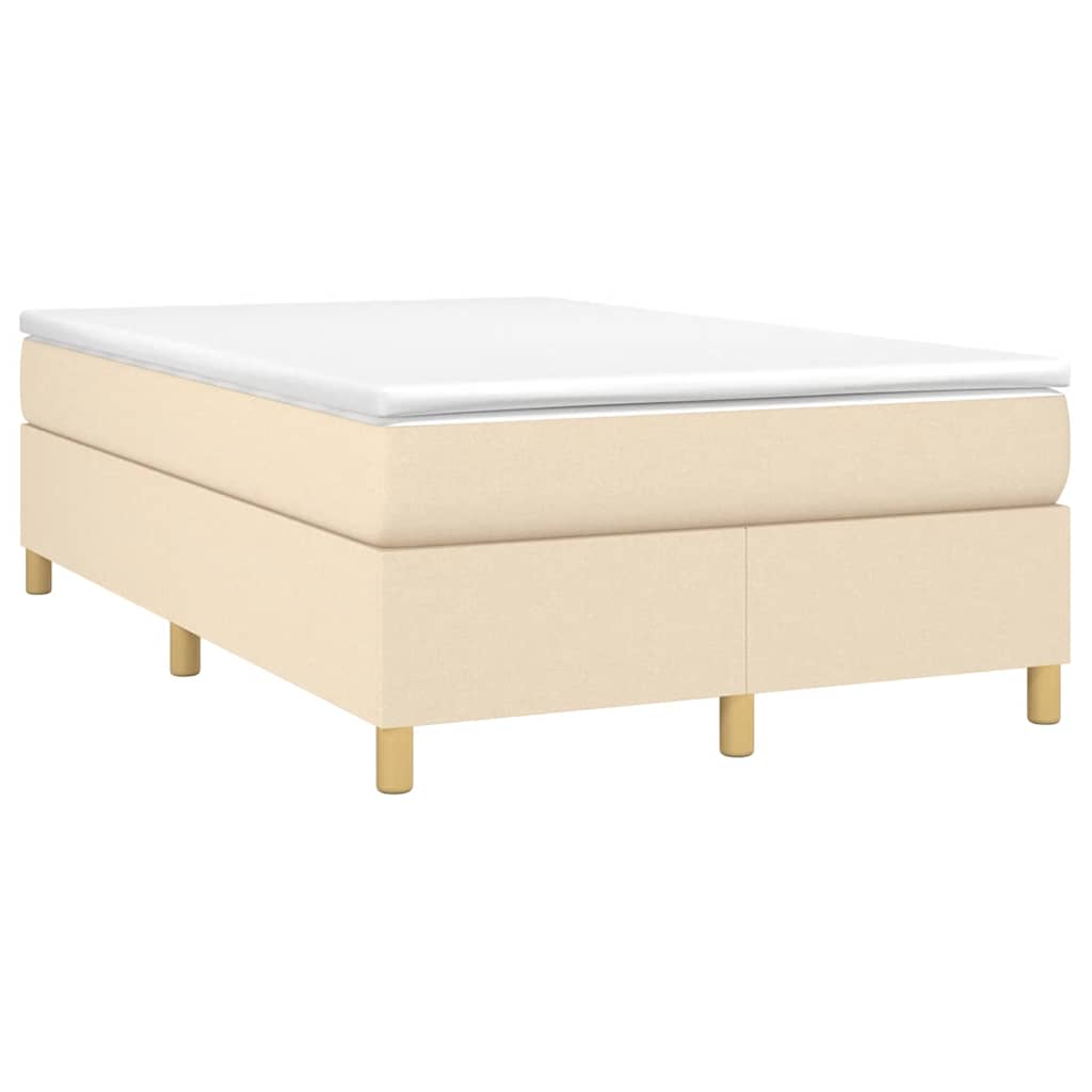 Krevet box spring s madracem krem 120 x 190 cm od tkanine