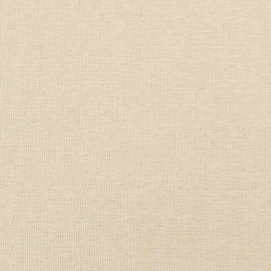 Krevet box spring s madracem krem 120 x 190 cm od tkanine