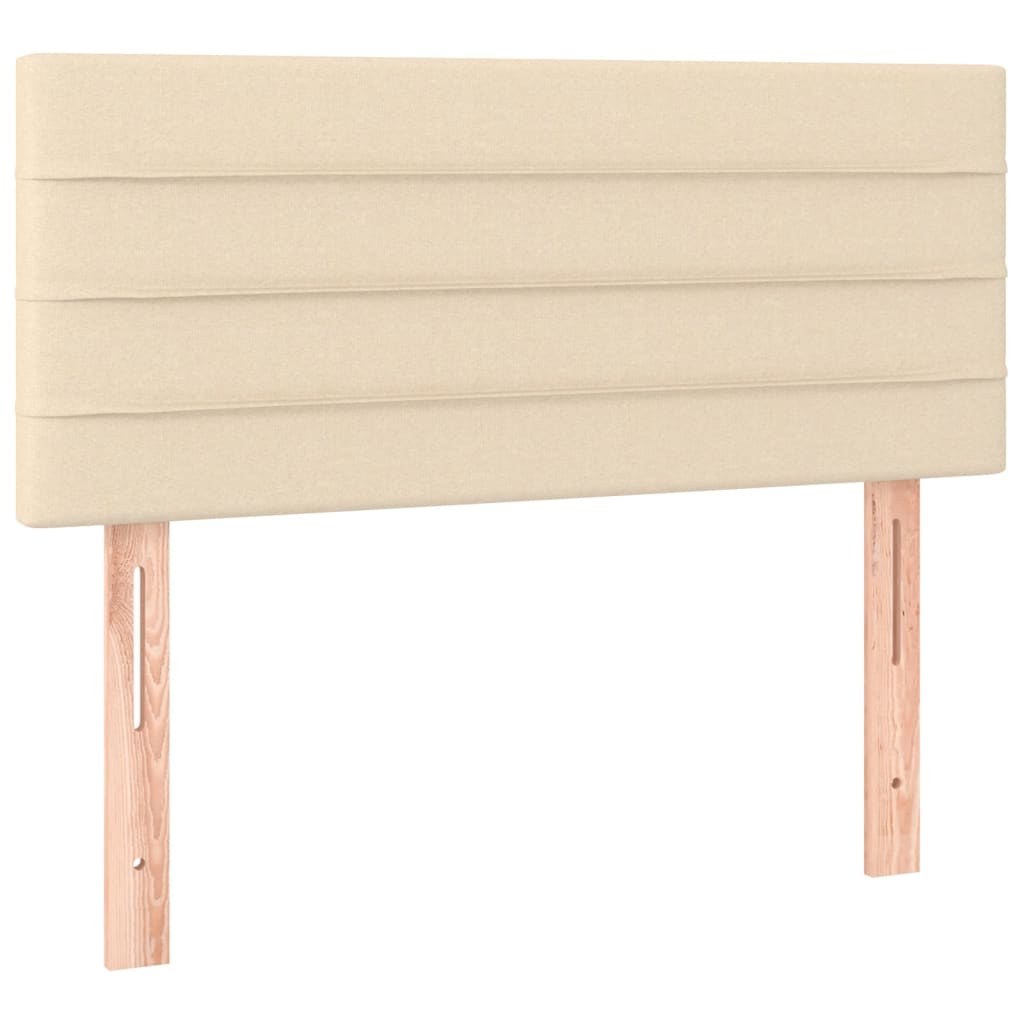Krevet box spring s madracem krem 120 x 190 cm od tkanine