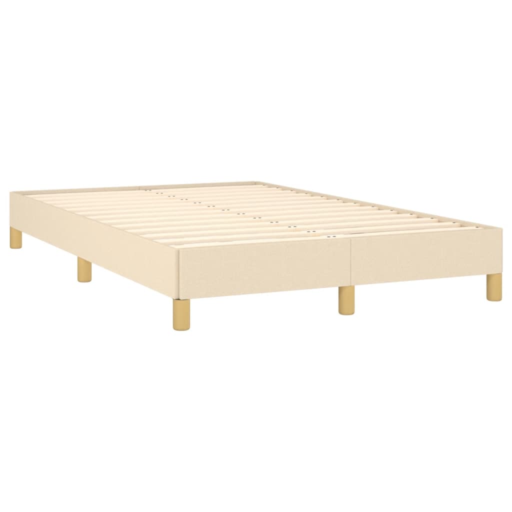 Krevet box spring s madracem krem 120 x 190 cm od tkanine