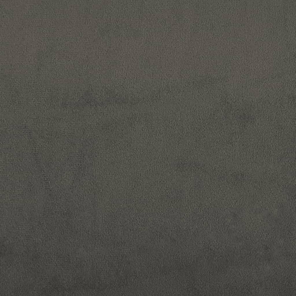 Krevet box spring s madracem tamnosivi 120 x 190 cm baršun