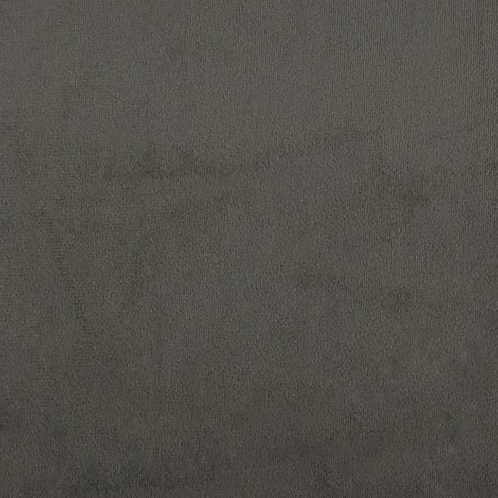 Krevet box spring s madracem tamnosivi 120 x 190 cm baršun