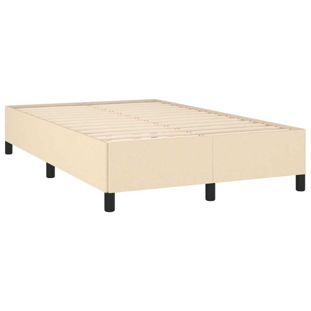 Krevet box spring s madracem krem 120 x 190 cm od tkanine