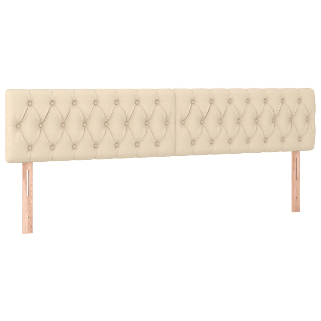Krevet box spring s madracem krem 120 x 190 cm od tkanine