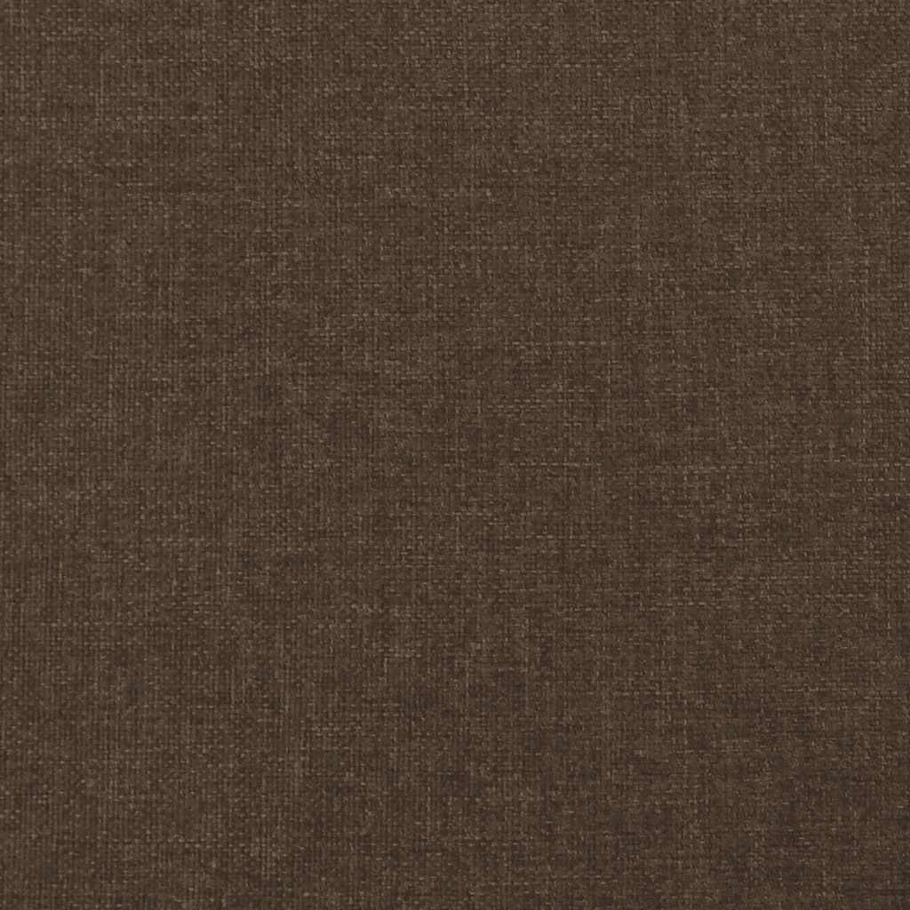 Krevet box spring s madracem tamnosmeđi 120 x 190 cm od tkanine