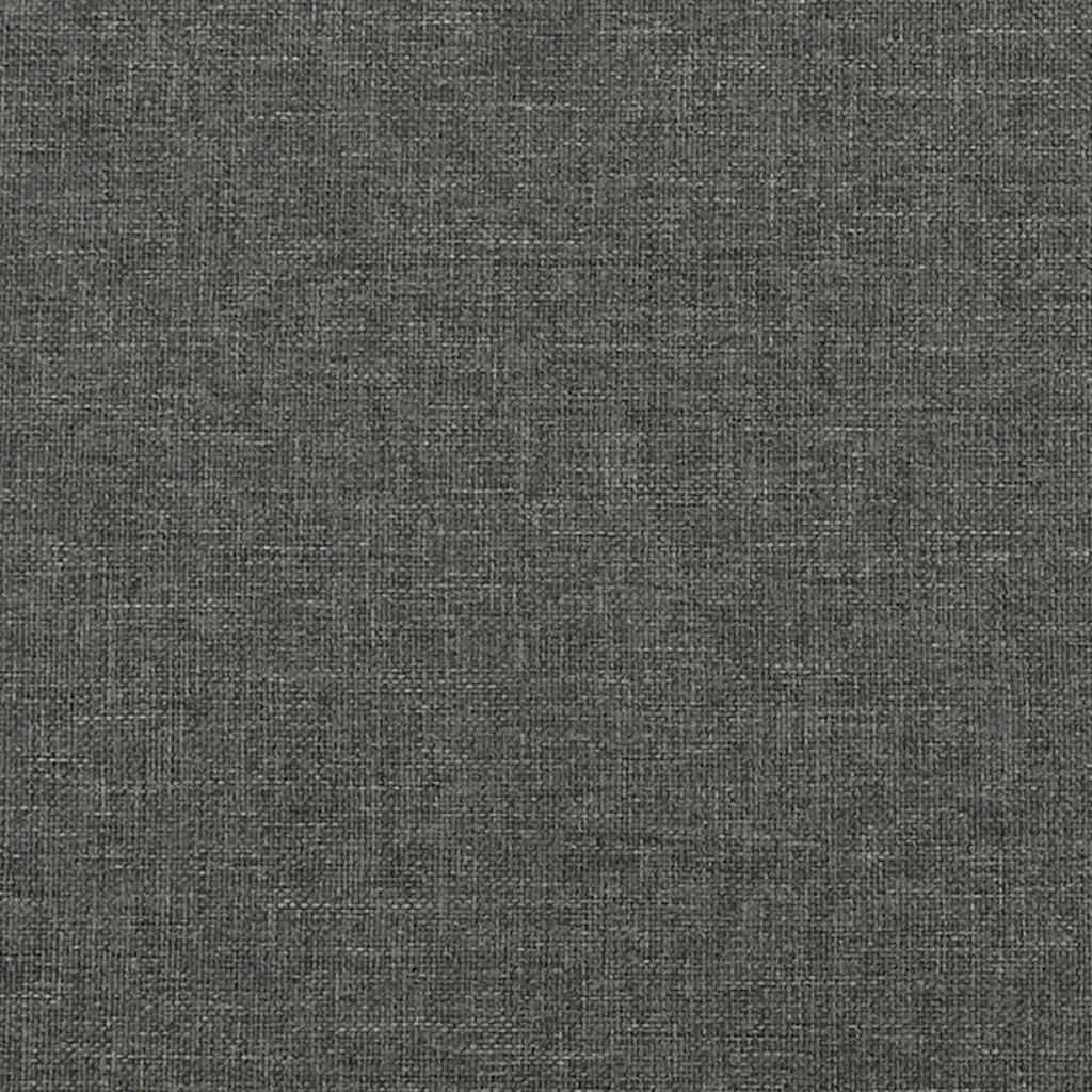 Krevet box spring s madracem tamnosivi 120 x 190 cm tkanina