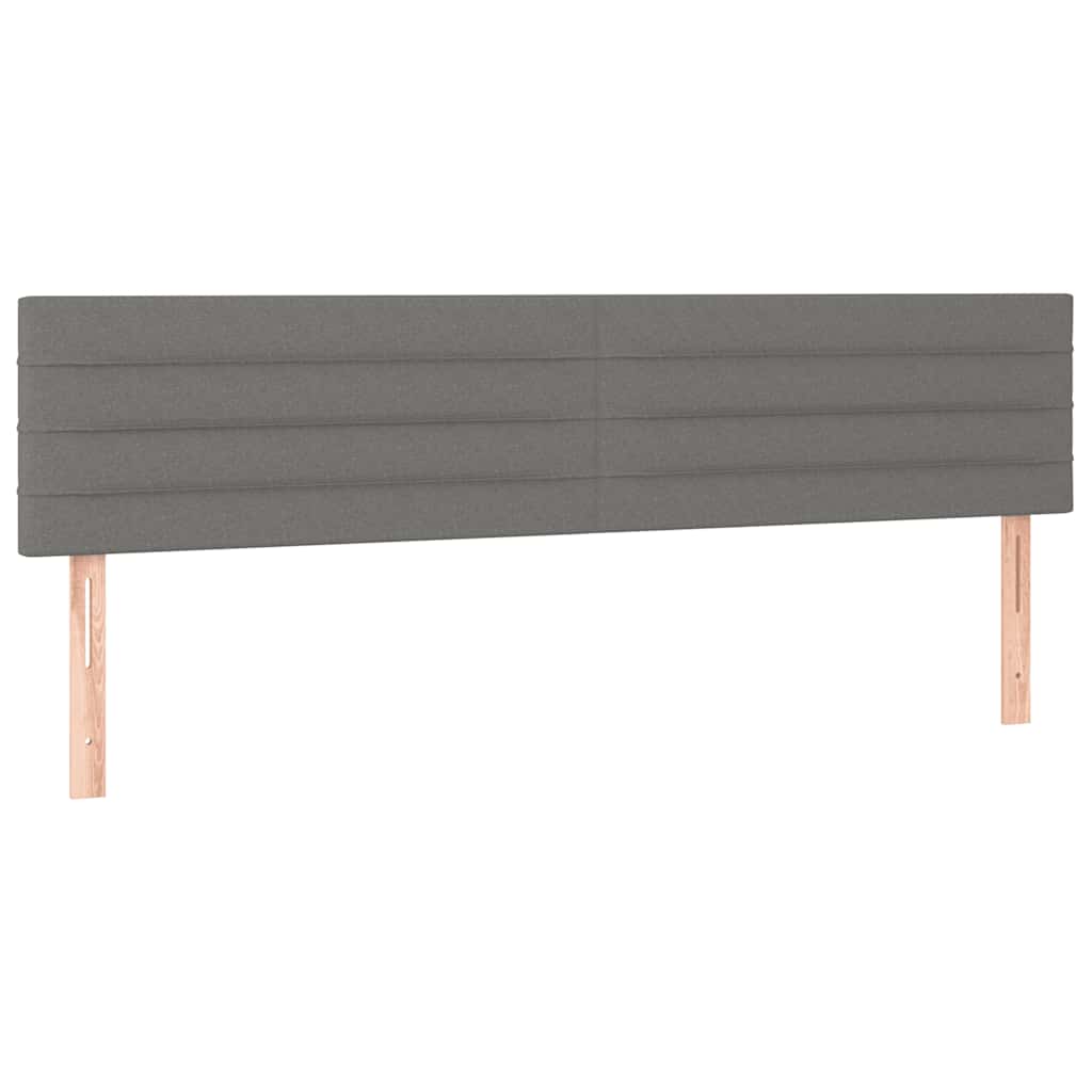 Krevet box spring s madracem tamnosivi 120 x 190 cm tkanina