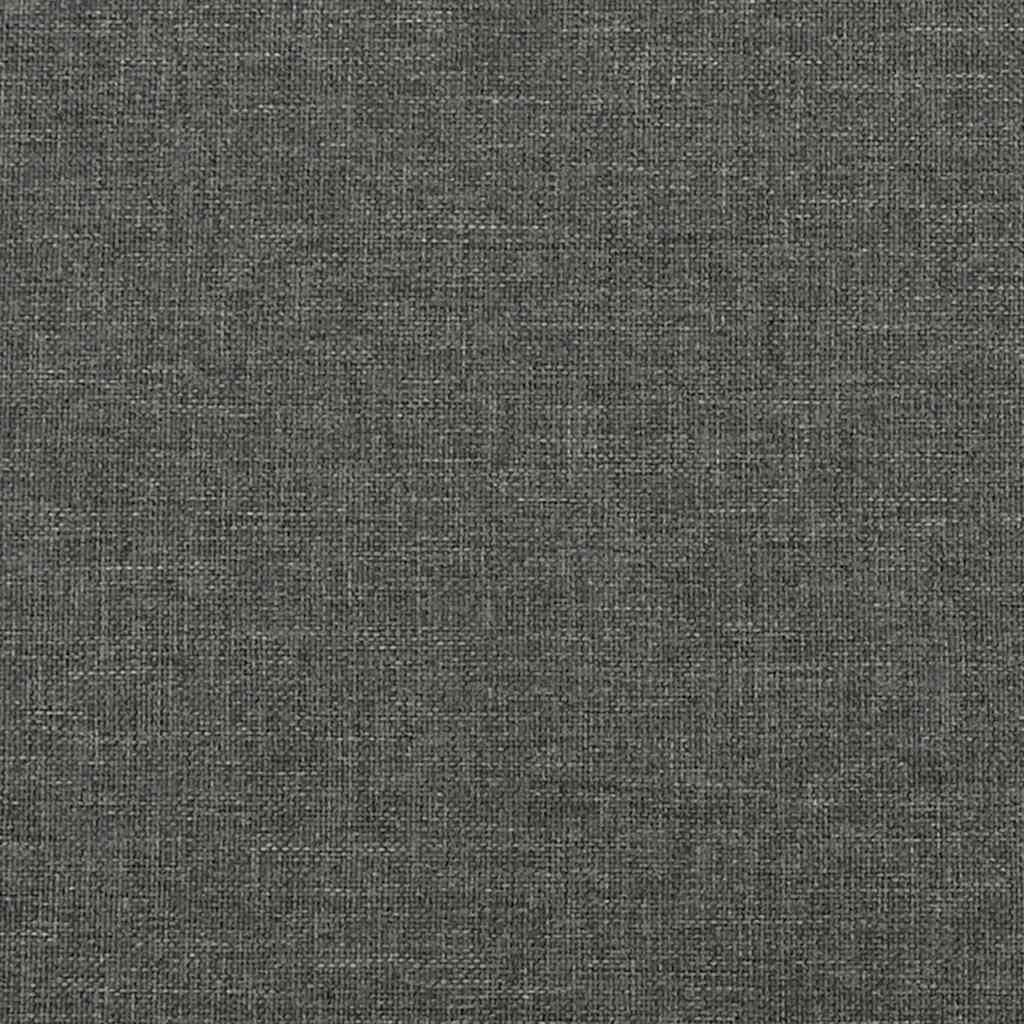 Krevet box spring s madracem tamnosivi 120 x 190 cm tkanina
