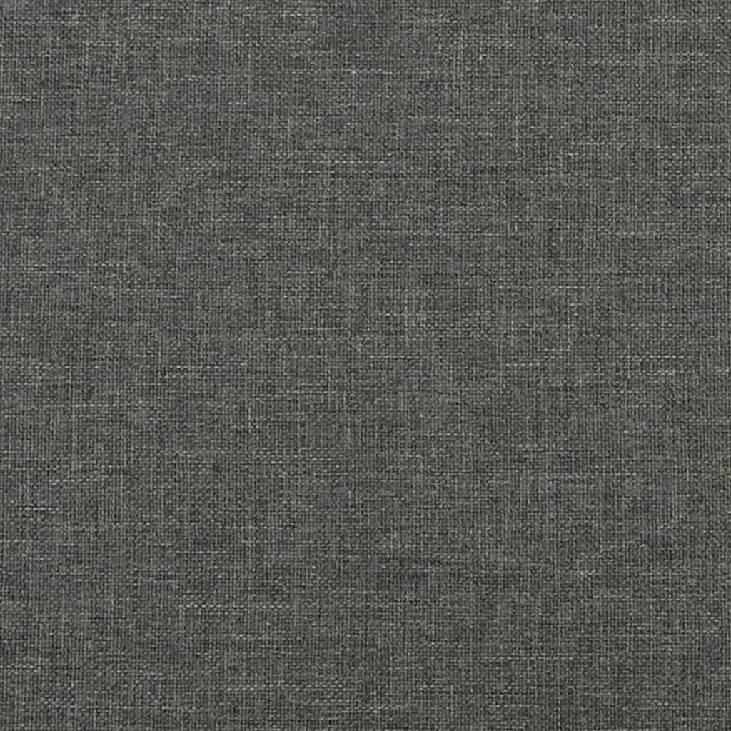 Krevet box spring s madracem LED tamnosivi 120 x 190 cm tkanina
