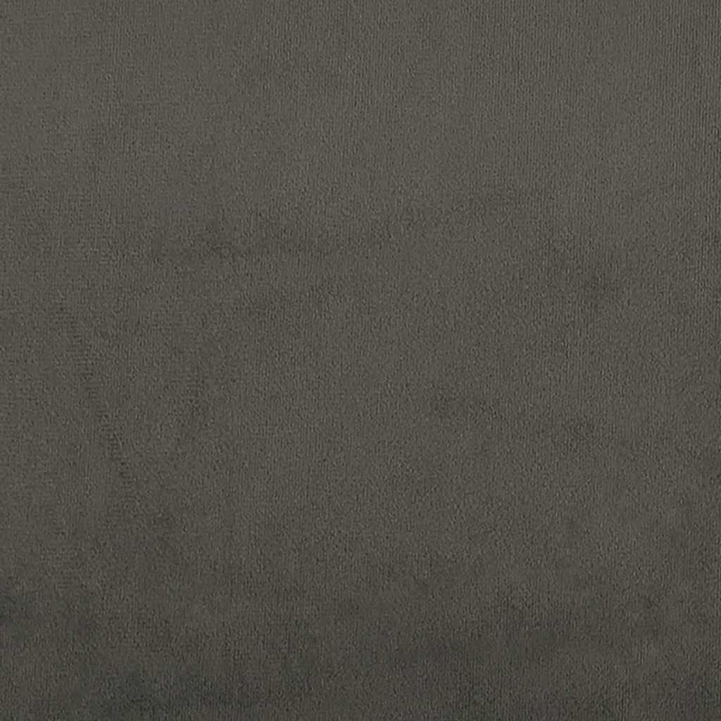 Krevet box spring s madracem LED tamnosivi 120 x 190 cm baršun