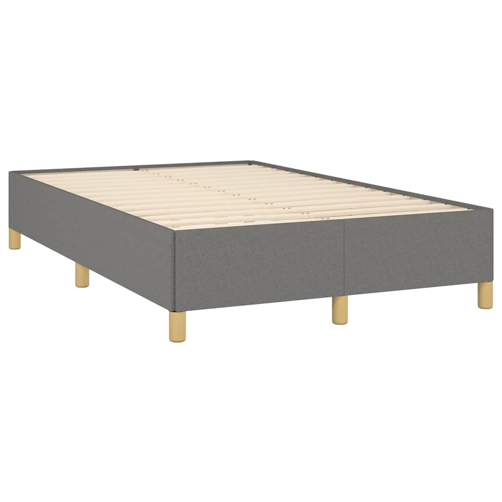 Krevet box spring s madracem LED tamnosivi 120 x 190 cm tkanina