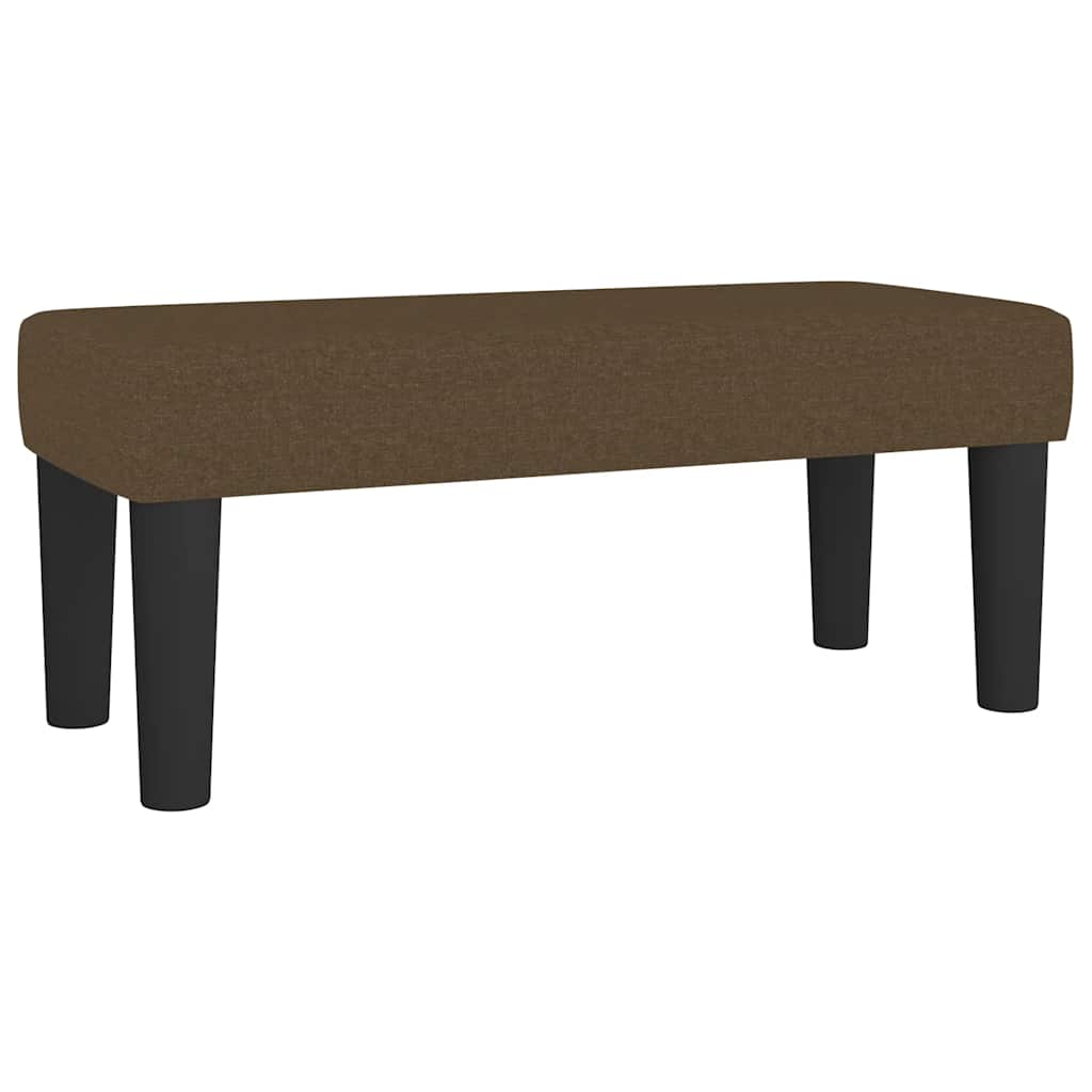 Krevet box spring s madracem tamnosmeđi 120 x 190 cm od tkanine