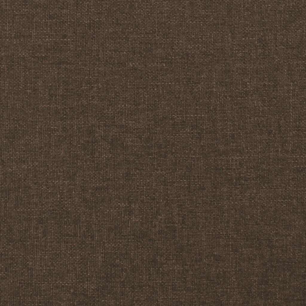 Krevet box spring s madracem tamnosmeđi 120 x 190 cm od tkanine