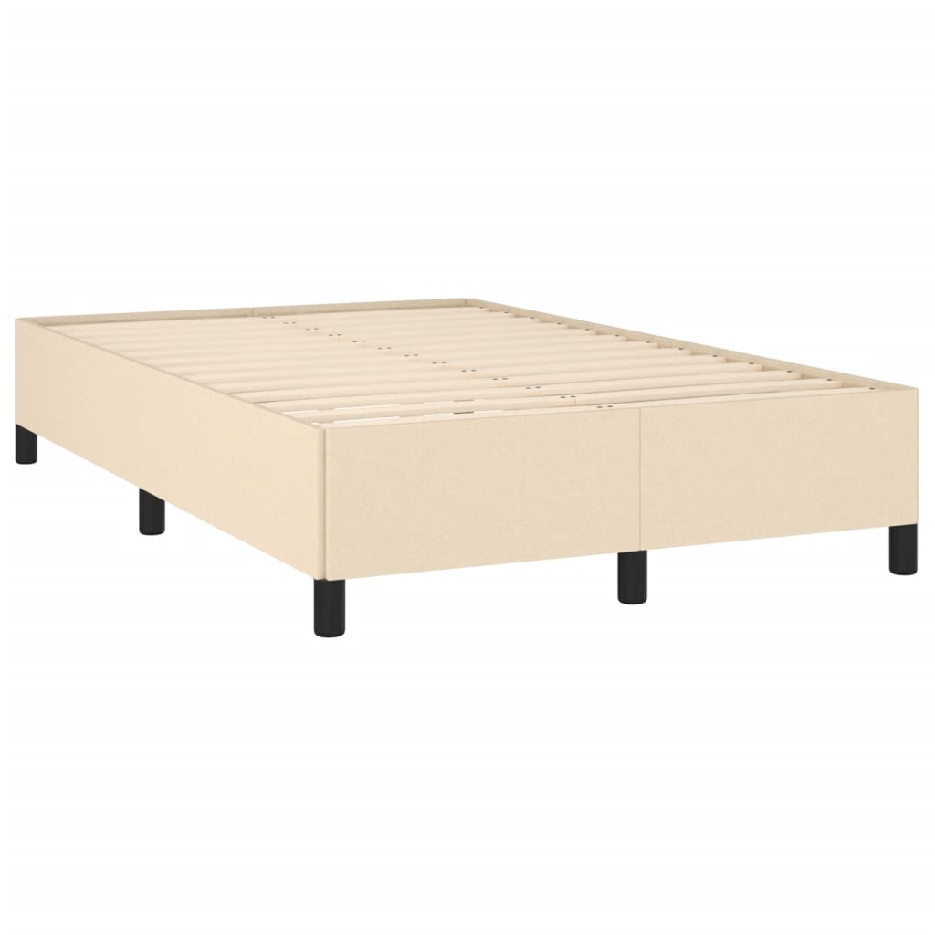 Krevet box spring s madracem krem 120 x 190 cm od tkanine