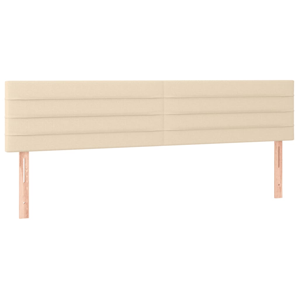 Krevet box spring s madracem krem 120 x 190 cm od tkanine
