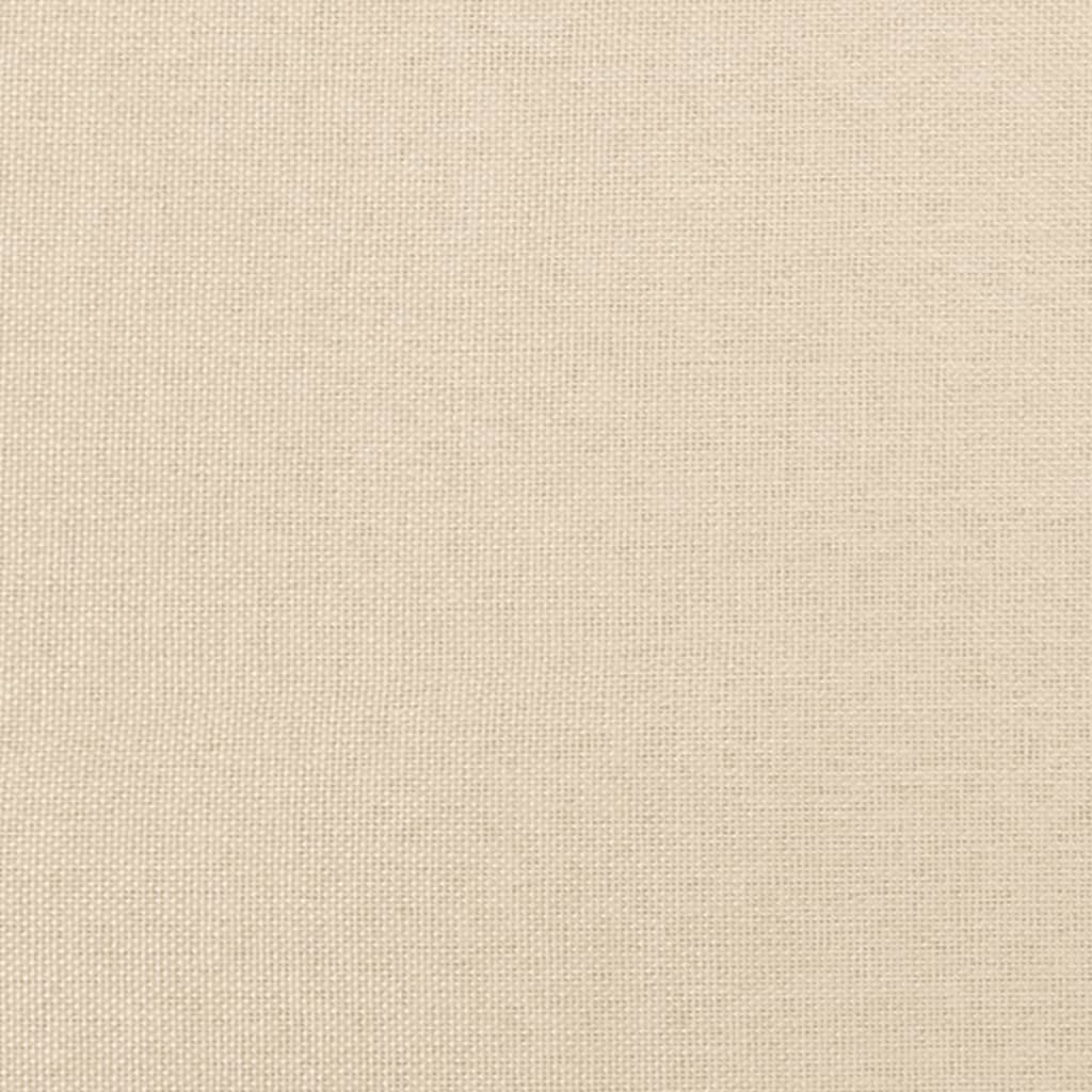 Krevet box spring s madracem krem 120 x 190 cm od tkanine