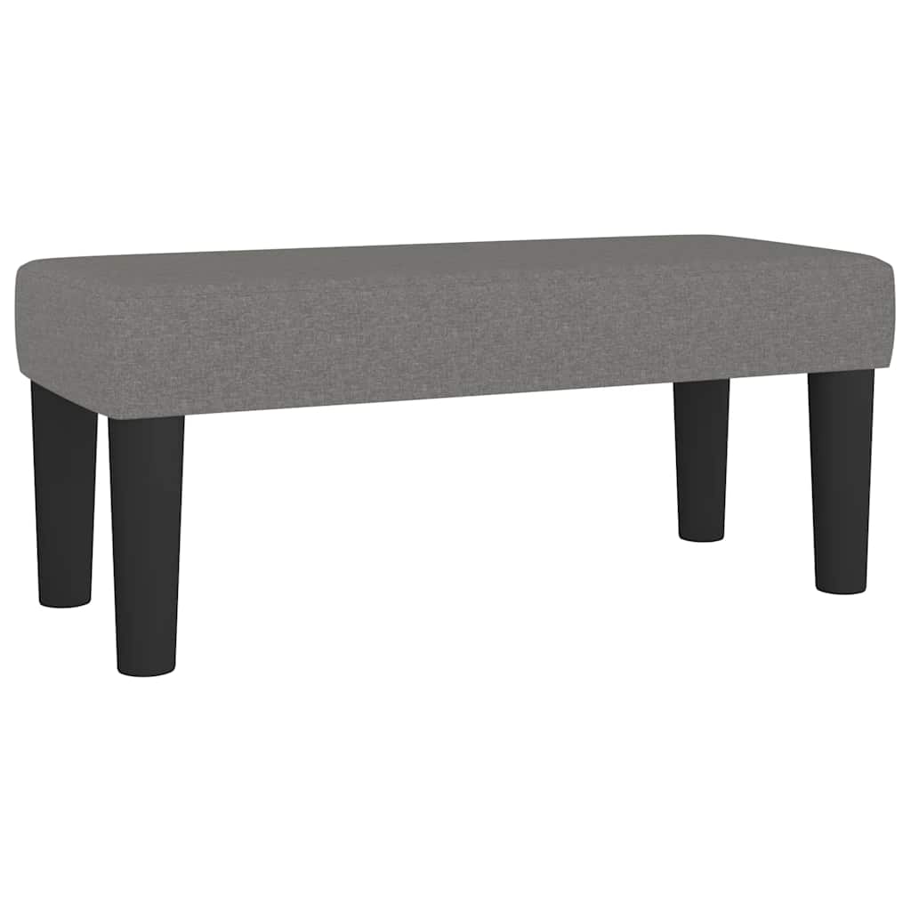 Krevet box spring s madracem tamnosivi 120 x 190 cm tkanina