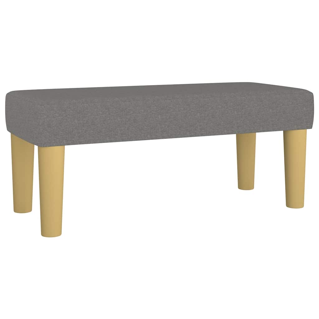 Krevet box spring s madracem tamnosivi 120 x 190 cm tkanina